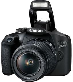 Canon EOS 2000D and EF-S 18-55mm IS II Lens - Black