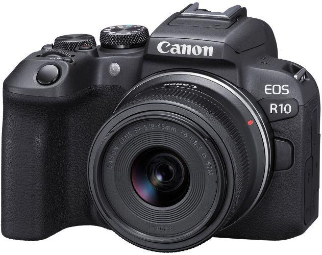 Canon  EOS R10 Mirrorless Camera with 18-45mm Lens - Black - Premium