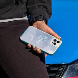 Caseco MagSafe iPhone 13 Pro Max Blue Flower Case