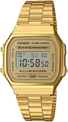 Casio  A168WG-9W Vintage Retro Digital Watch - Gold - Excellent