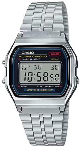 Casio  Digital A159WA-N1 Digital Watch - Stainless Steel - Excellent