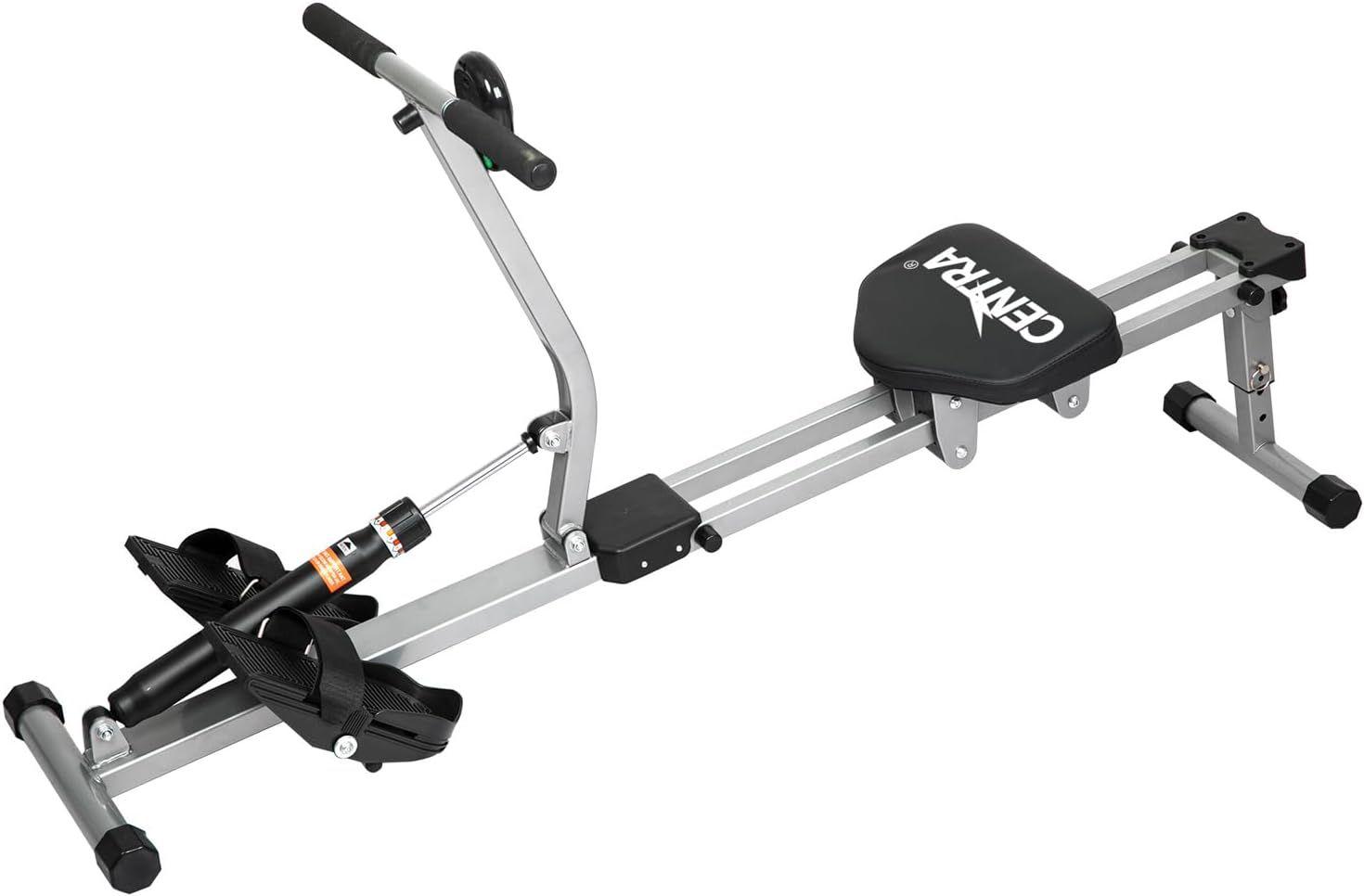 Centra  12 Levels Resistance Exercise Hydraulic Rowing Machine - Black - Brand New