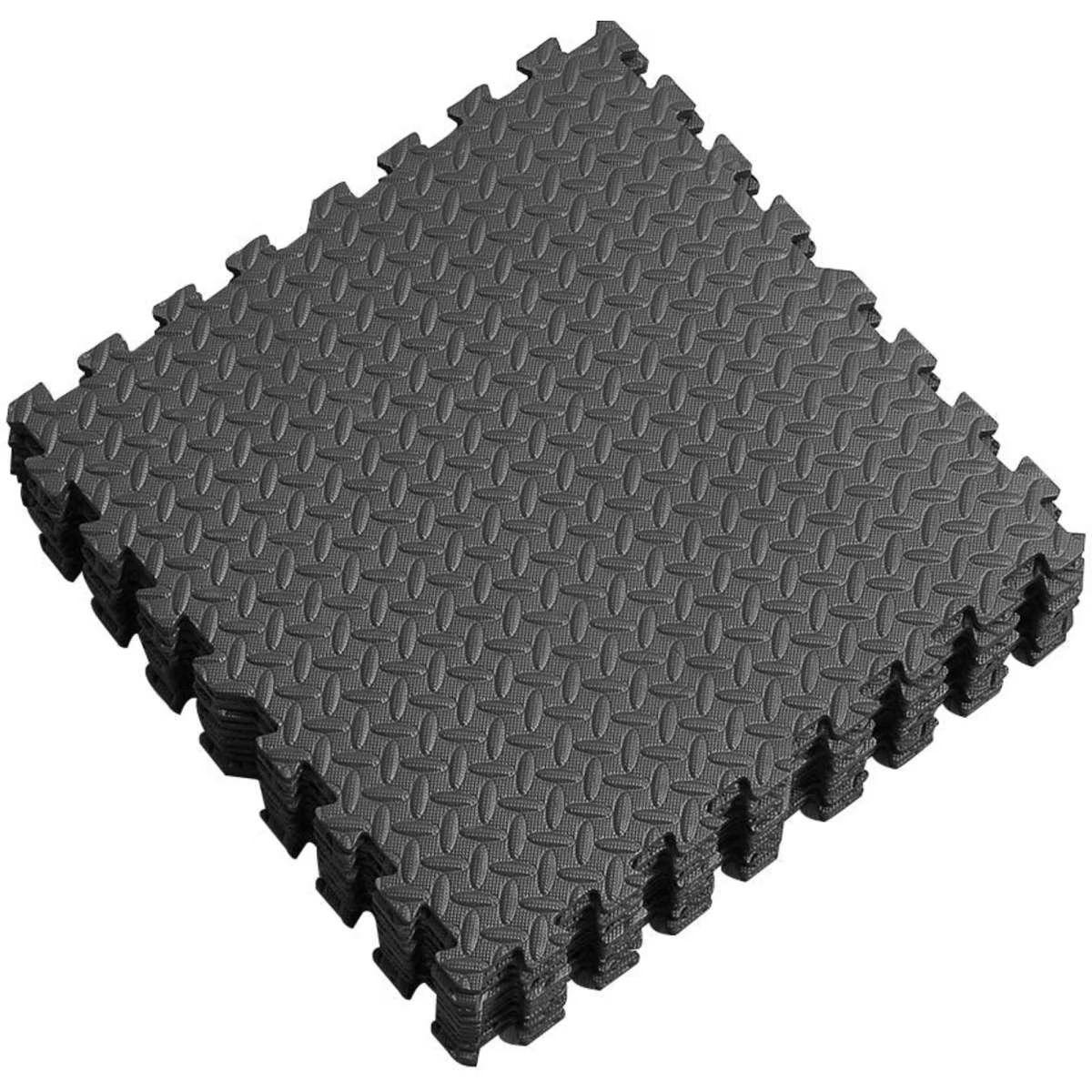 Centra  12pcs EVA Foam Baby Mats - Black - Over Stock