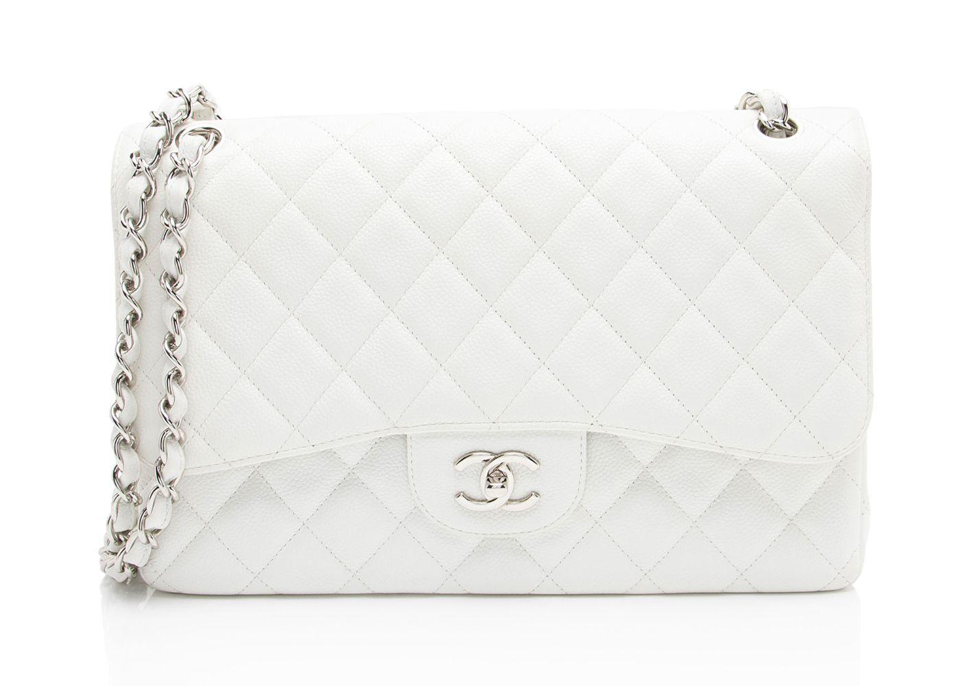 Chanel Caviar Leather Classic Jumbo Double Flap Bag