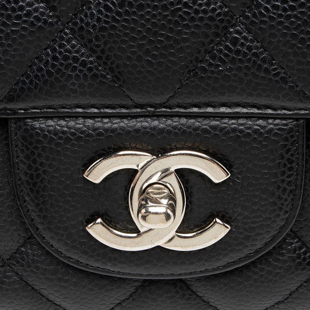 Refurbished Chanel Caviar Leather Classic Maxi Single Flap Bag - Reebelo Australia