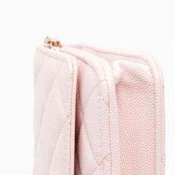 Chanel Caviar Leather Crystal CC Wallet on Chain