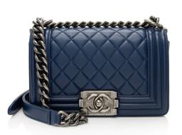 Refurbished Chanel Lambskin Small Boy Bag - Reebelo Australia