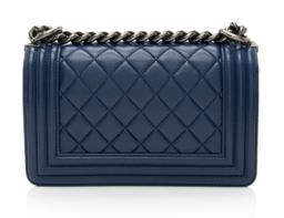 Refurbished Chanel Lambskin Small Boy Bag - Reebelo Australia