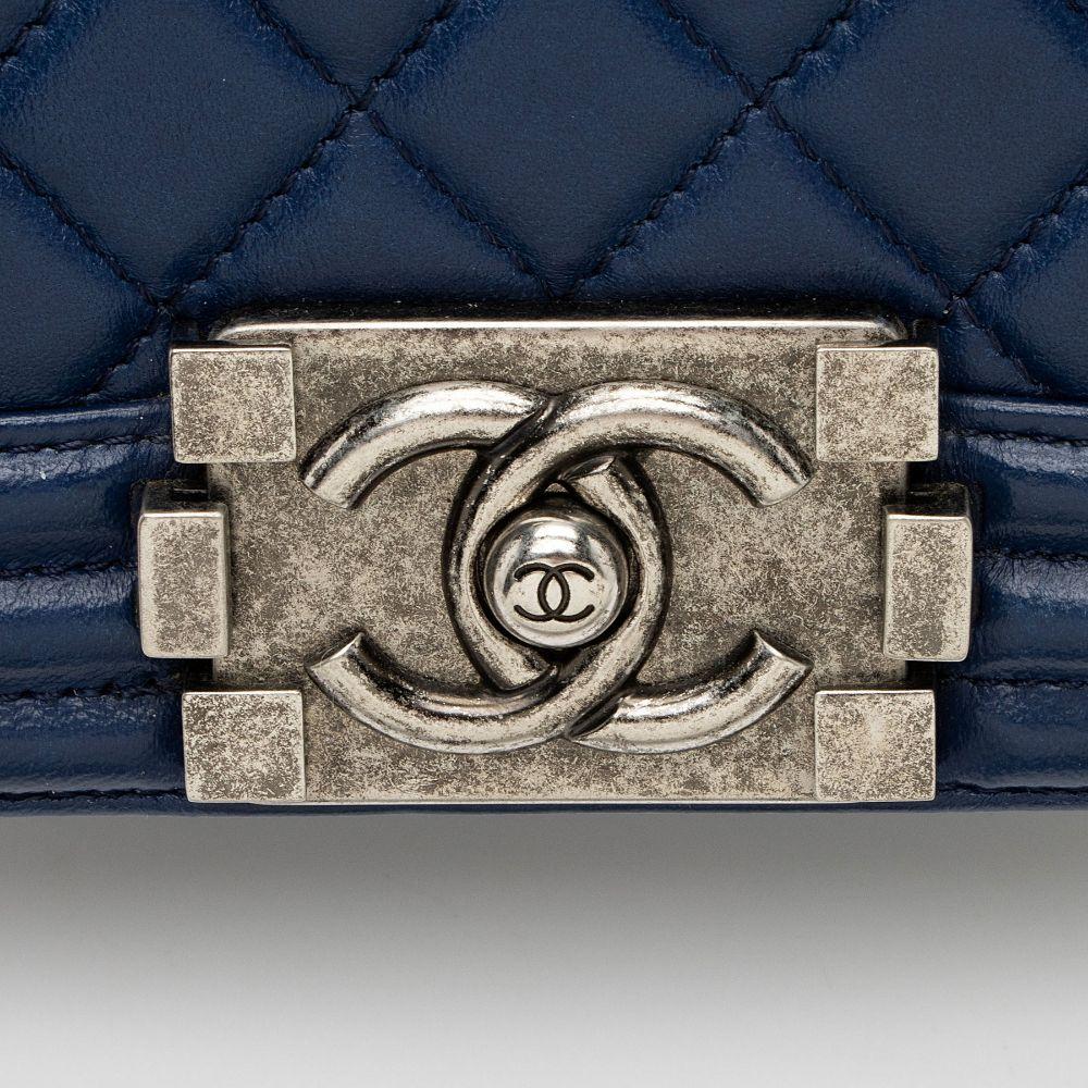 Refurbished Chanel Lambskin Small Boy Bag - Reebelo Australia