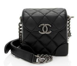 Chanel Lambskin Trunk Shoulder Bag