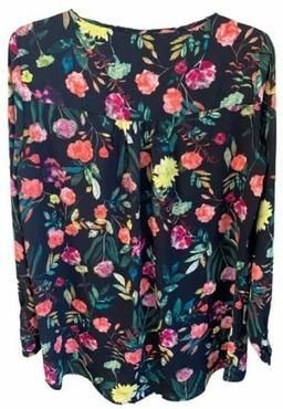 Chelsea & Theodore Women's Top Multi Painterly Floral