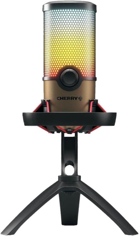 Cherry  UM 9.0 PRO RGB Mic for Streaming and Gaming - Black/Brown - Premium