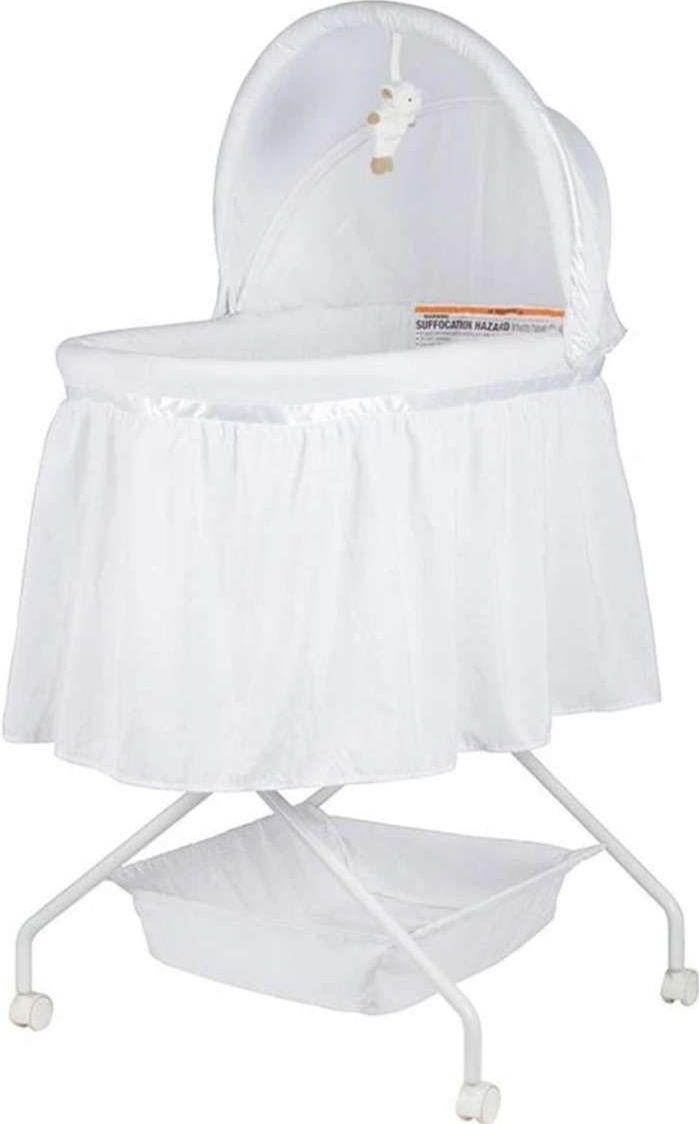 Child Care  Lullabye Lamb Bassinet - White - Over Stock