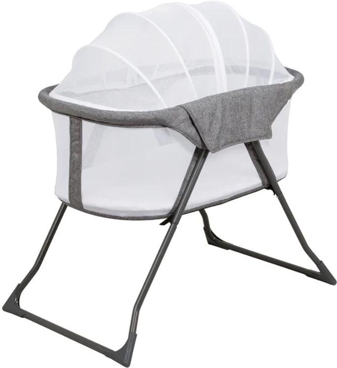 Childcare  Maya Travel Bassinet - Storm Cloud - Over Stock