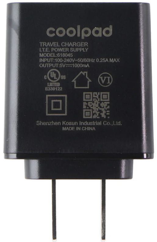 CoolPad 5V/1000mA USB-A Travel Charger (618045)