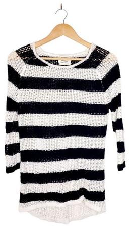 Cotton On Crotchet Jumper S - Navy/White