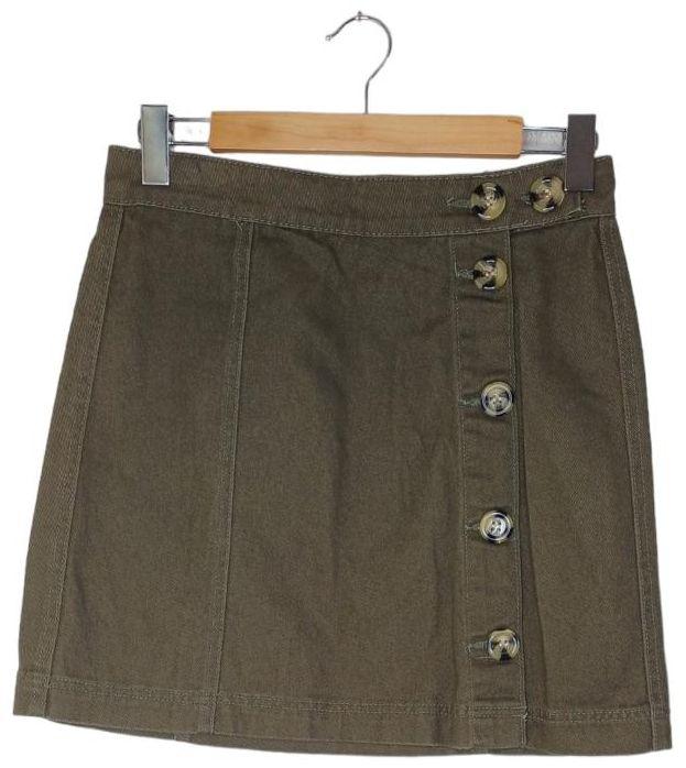 Cotton On  Denim Mini Skirt 10 - Khaki - Excellent