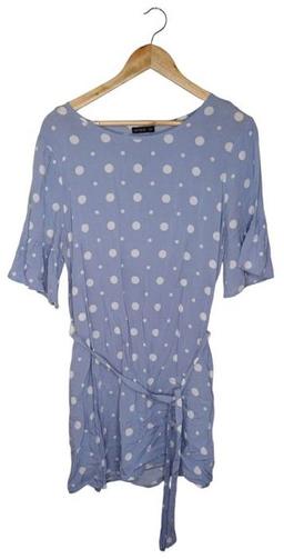 Cotton On Dot Dress L - Blue