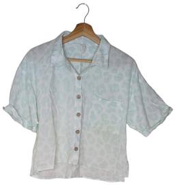 Cotton On Patterned Pajama Blouse S - Green