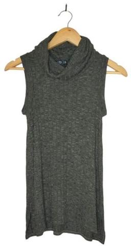 Cotton On Ribbed Turtle Neck Vest XS - Green