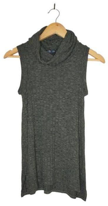 Cotton On  Ribbed Turtle Neck Vest XS - Green - Excellent
