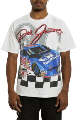 Dale  'Jarrett Racing' Tee L - White/Blue - Excellent