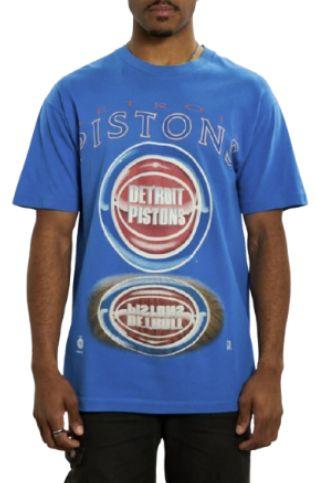 Detroit  Pistons Tee L - Blue - Excellent