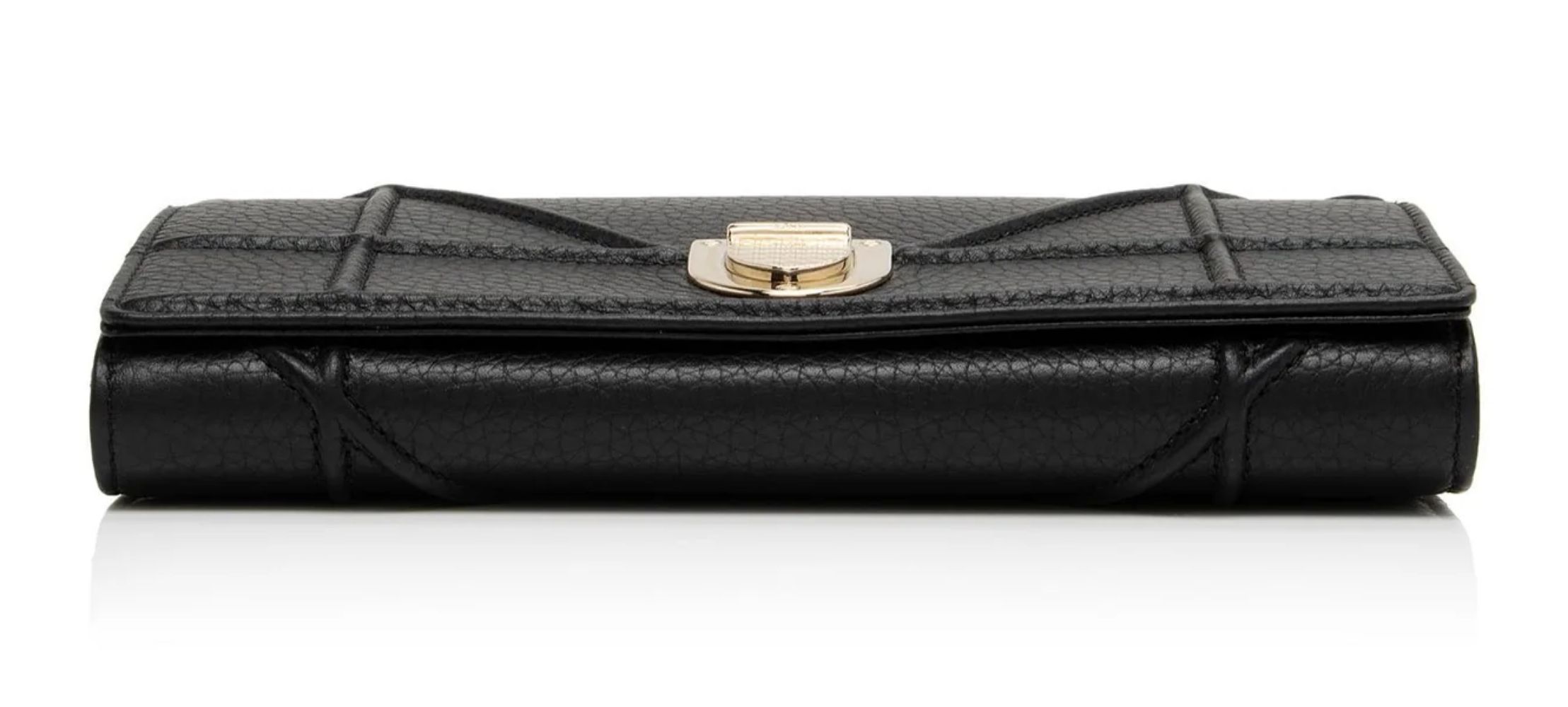Dior Calfskin Diorama Wallet on Chain Clutch
