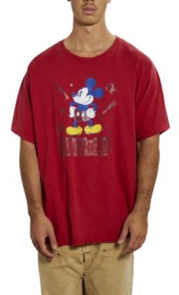 Disney Mickey Mouse Tee XL - Red