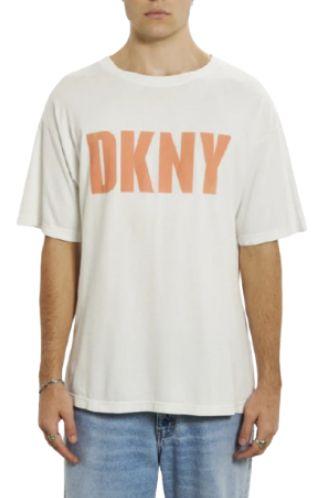 DKNY  Spell Out Tee L - Cream - Excellent