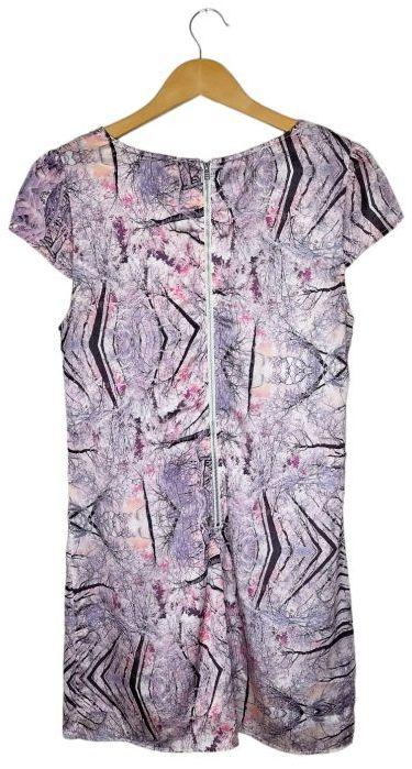 Dotti Patterned Mini Dress 12 - Purple