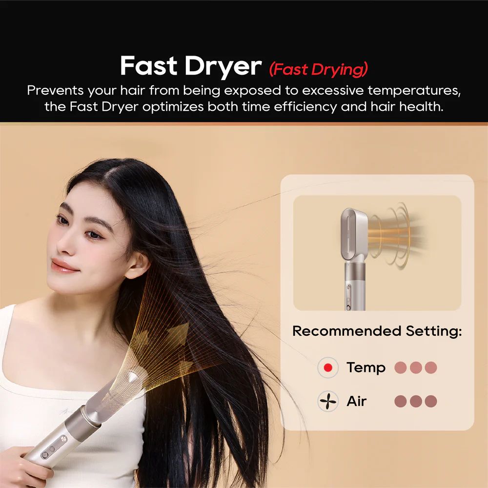Dreame AirStyle 5-in-1 Hair Drying & Styling Tool Kit - Gold