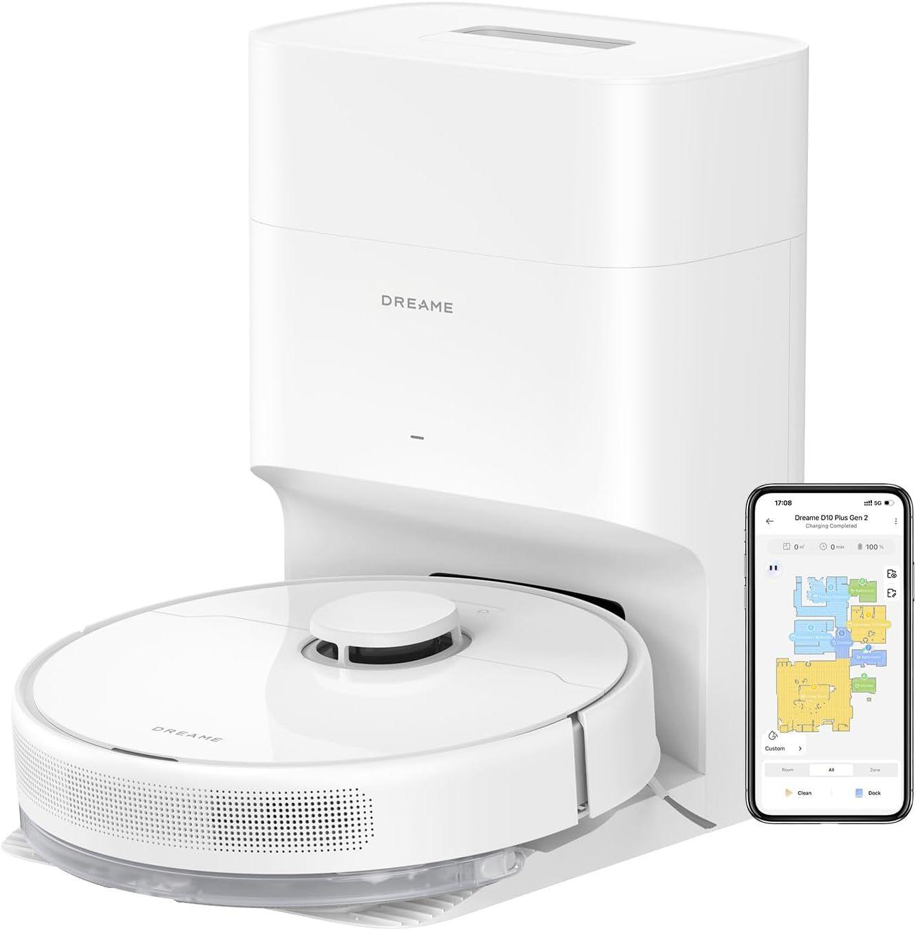 Dreame  D10 Plus Gen 2 Robot Vacuum - White - Premium