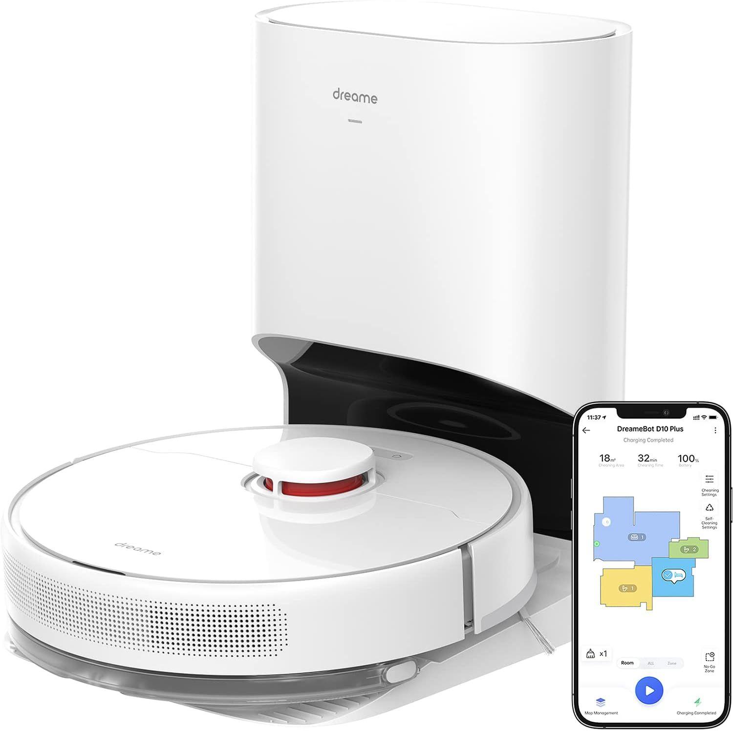 Dreame  D10 Plus Robot Vacuum Cleaners - White - Excellent