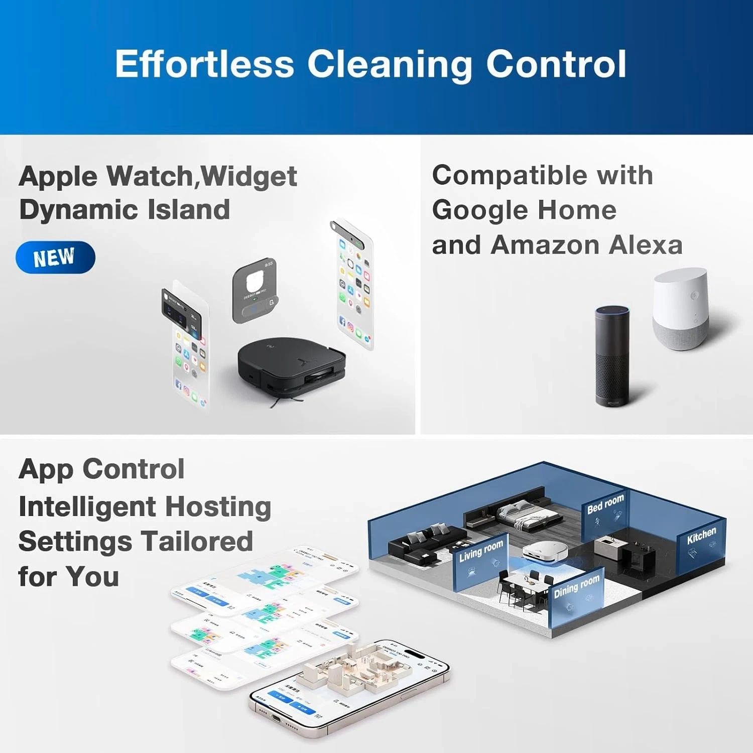 Ecovacs Deebot X5 Omni Vacuum Robot and Mop - Black