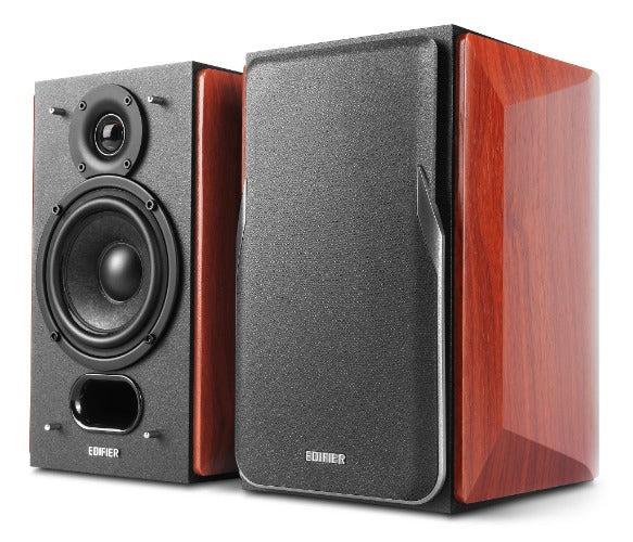 Edifier  P17 Passive Bookshelf Speakers - Black/Brown - Brand New