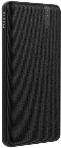 EFM 5000mAh Portable Power Bank With Dual USB-A Ports - Black