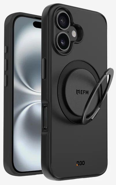 EFM Alta with D3O Bio Phone Case for iPhone 16 - Black