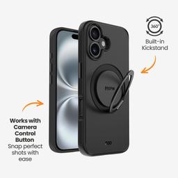EFM EFM Alta with D3O Bio Phone Case for iPhone 16 - Black
