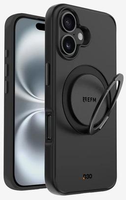 EFM Alta with D3O Bio Phone Case for iPhone 16 Plus - Black