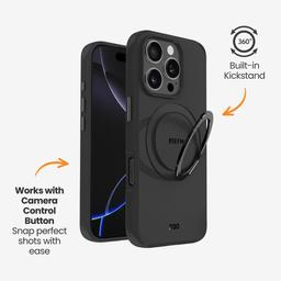 EFM EFM Alta with D3O Bio Phone Case for iPhone 16 Plus - Black