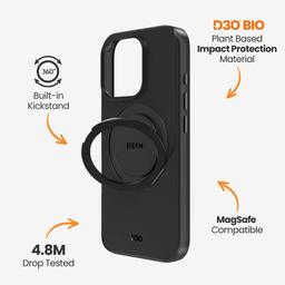 EFM EFM Alta with D3O Bio Phone Case for iPhone 16 Plus - Black