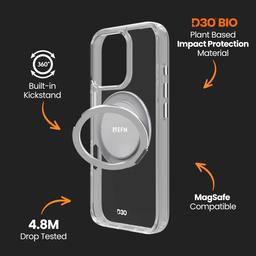 EFM EFM Alta with D3O Bio Phone Case for iPhone 16 Pro - Clear - Brand New