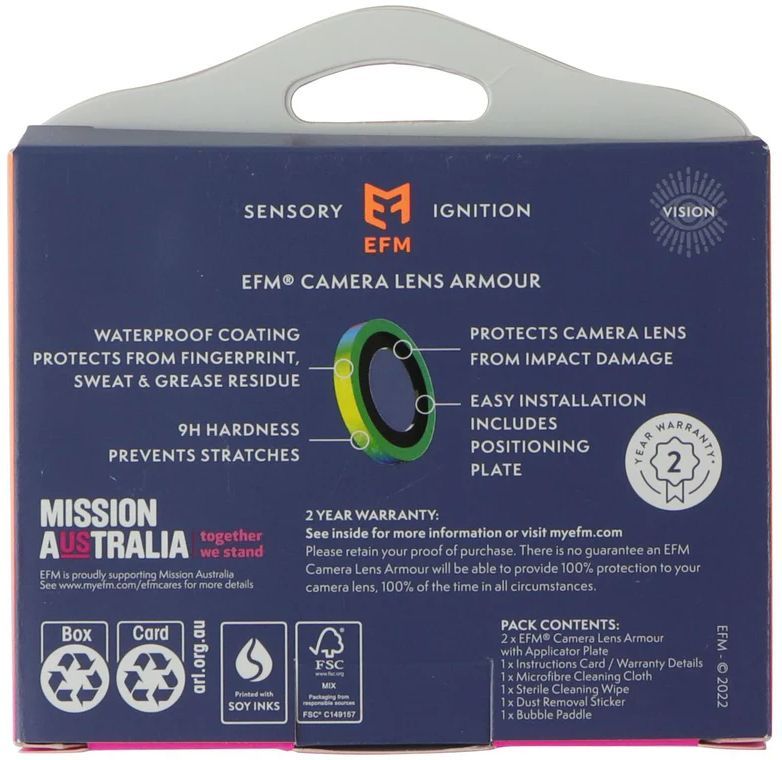 EFM Camera Lens Armour for iPhone 14 / 14 Plus