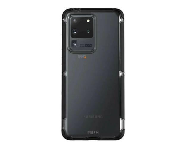 EFM  Cayman Phone Case Armour for Galaxy S20 Ultra - Black/Space Grey - Brand New