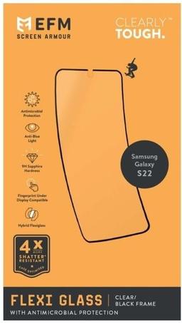 EFM FlexiGlass Screen Armour for Samsung Galaxy S22 - Clear