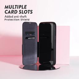 EFM EFM Monaco Wallet Phone Case with D3O 5G for iPhone 15 - Black - Brand New