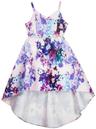 Emily Rose Girl's Floral High Low Dress 8