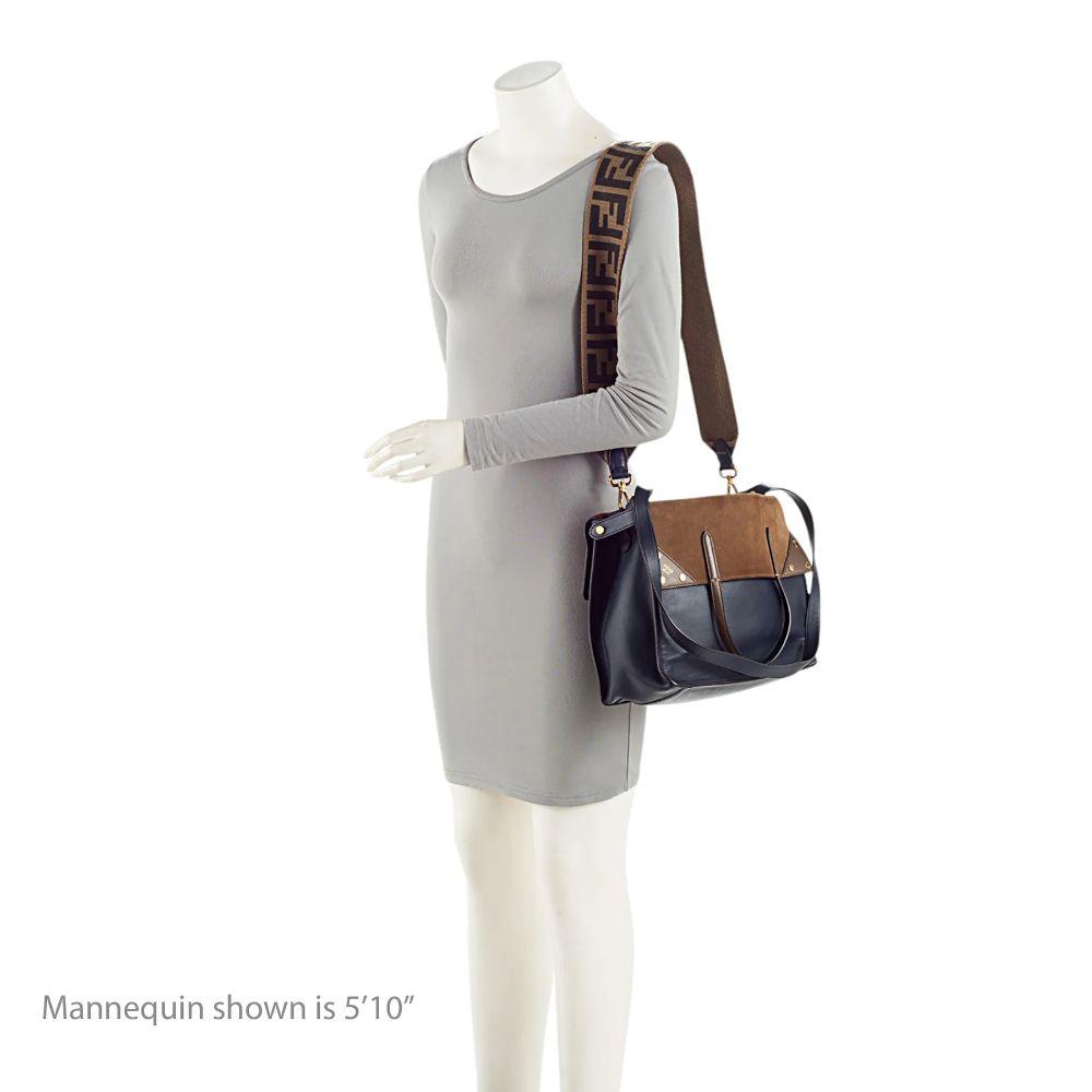 Fendi Suede Calfskin Grace Flip Tote