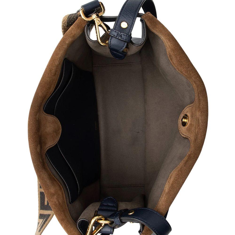 Fendi Suede Calfskin Grace Flip Tote